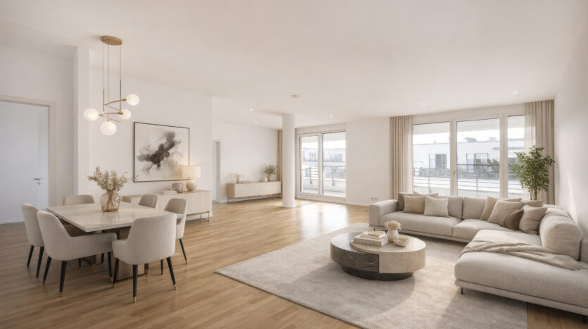 Citynahes Wohnen mit Ruhe und Komfort. Stilvolle 4,5-Zimmer-Wohnung mit Loft-Charakter und Südterrasse in zentraler Lage von Pasing
