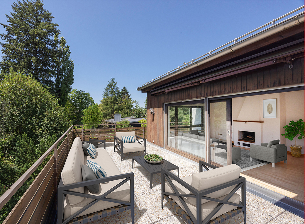 Lichtdurchflutete Dachterrassenwohnung mit viel Potenzial im traumhaften Nymphenburg